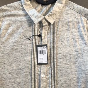 NWT John varvatos long sleeve grey shirt medium.